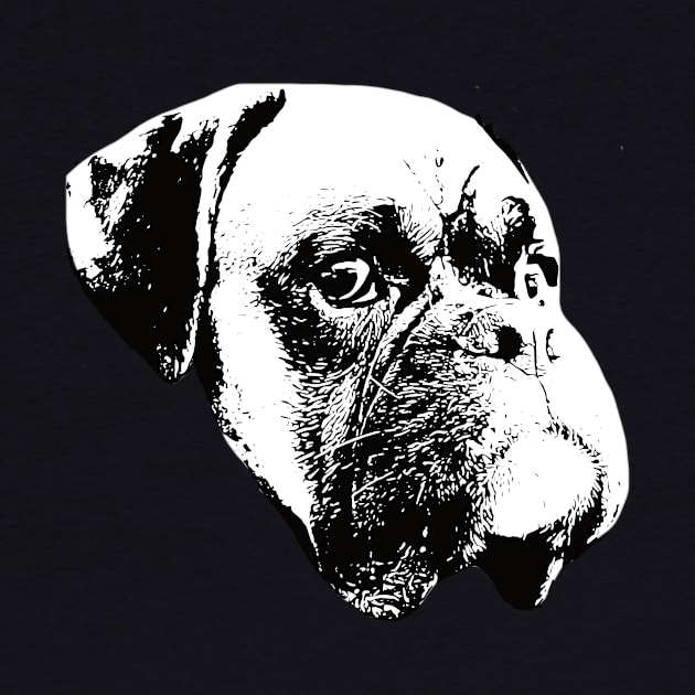 Boxer Dog Face Design - A Boxer Christmas Gift by DoggyStyles